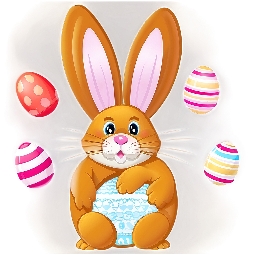 Hand Drawn Easter Bunny Png 05232024 PNG