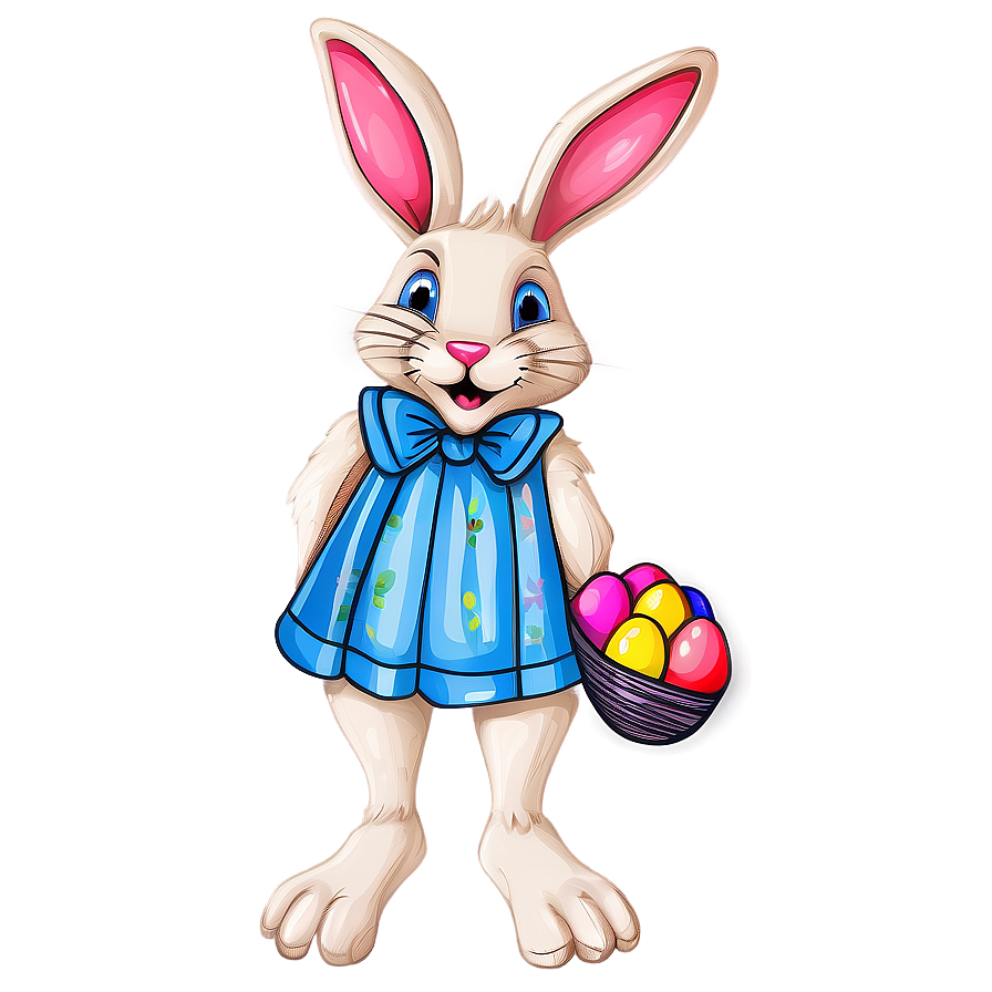 Hand Drawn Easter Bunny Png 64 PNG