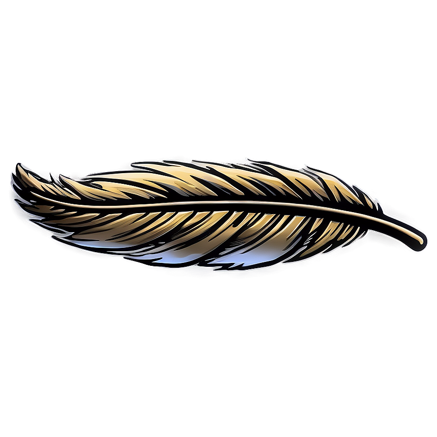 Hand-drawn Feather Sketch Png Yiy PNG
