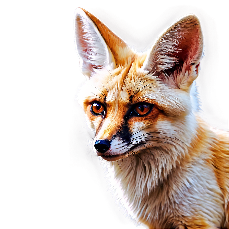 Hand-drawn Fennec Fox Portrait Png Syc20 PNG