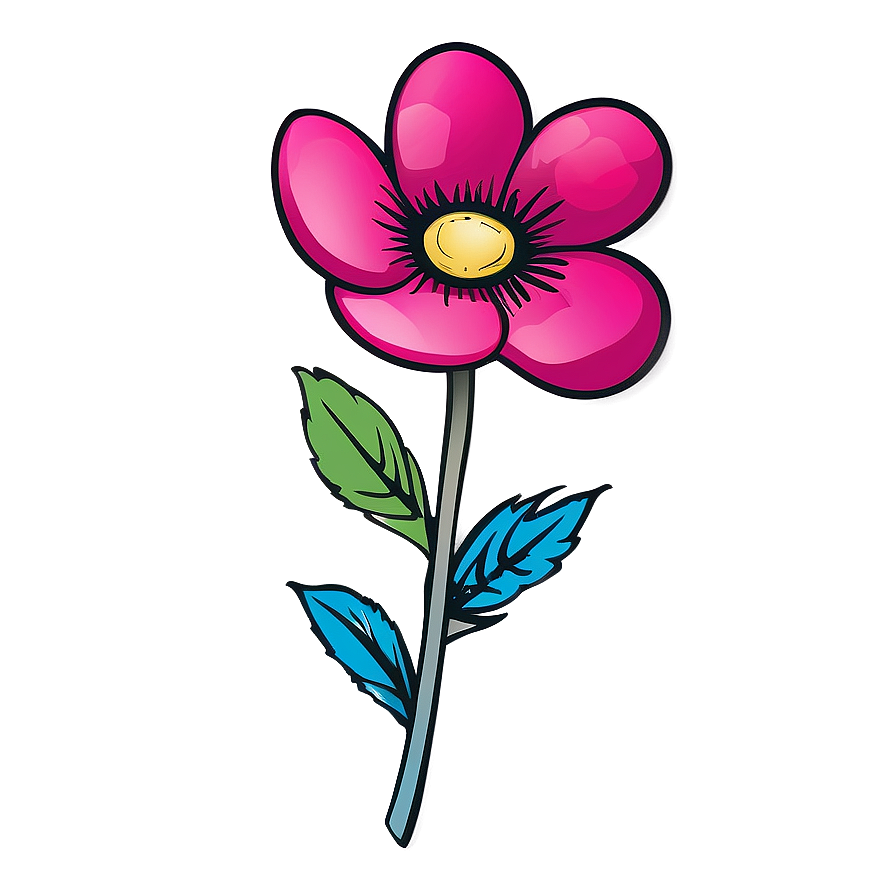 Download Hand-drawn Flower Outline Png Qgh98 | Wallpapers.com