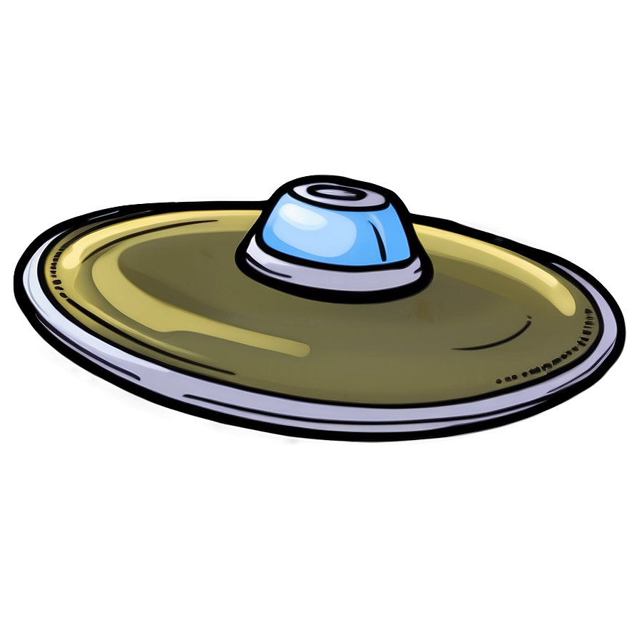 Hand-drawn Flying Saucer Doodle Png Cus PNG