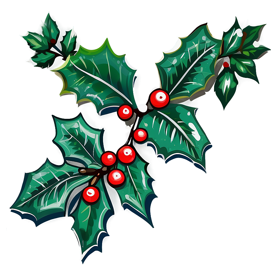 Download Hand Drawn Holly Png Lev | Wallpapers.com