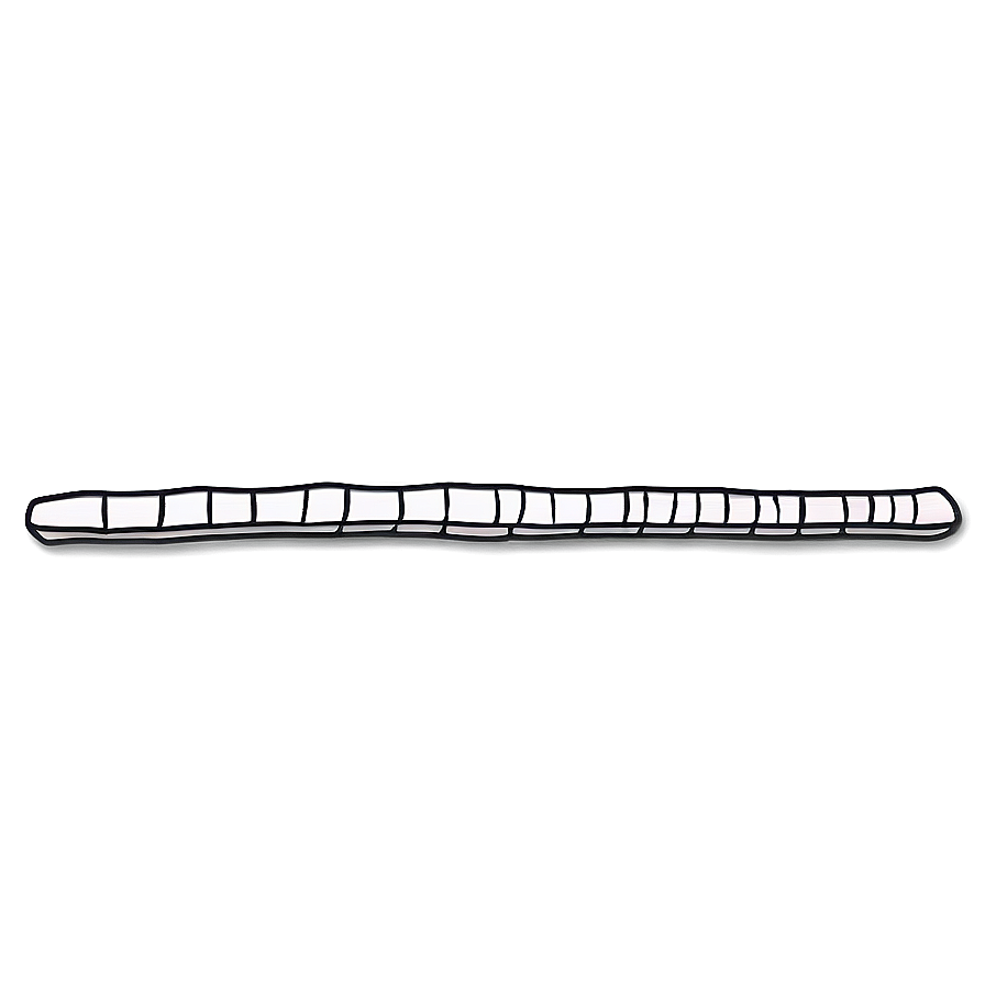 Hand-drawn Horizontal Line Sketch Png 06262024 PNG