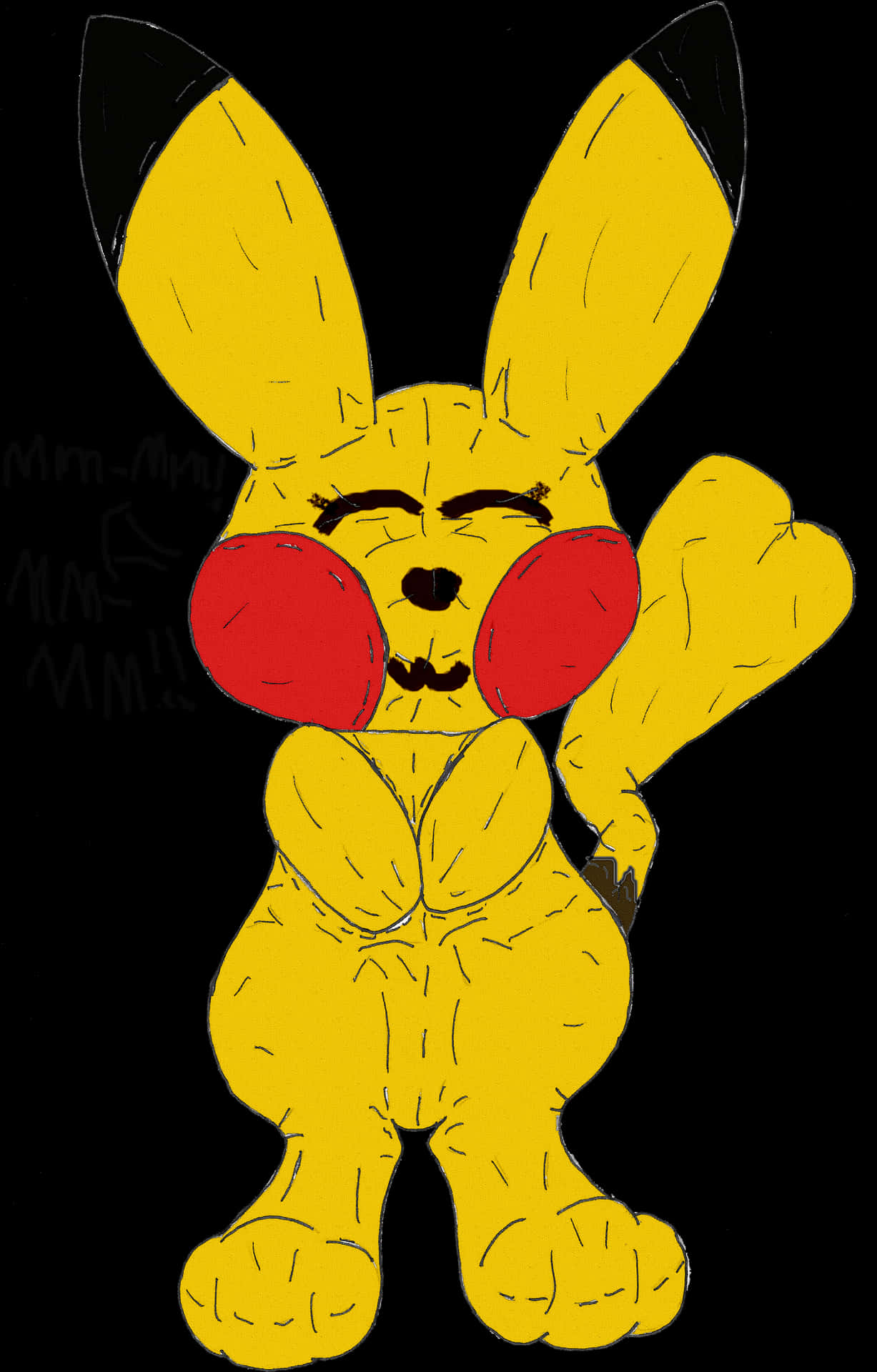 Hand Drawn Pikachu Artwork PNG