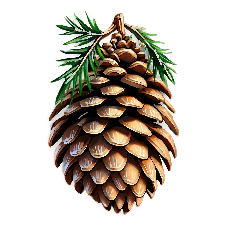 Hand-drawn Pinecone Sketch Png Taa PNG