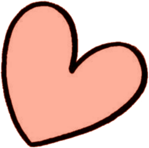 Hand Drawn Pink Heart Transparent Background.png PNG