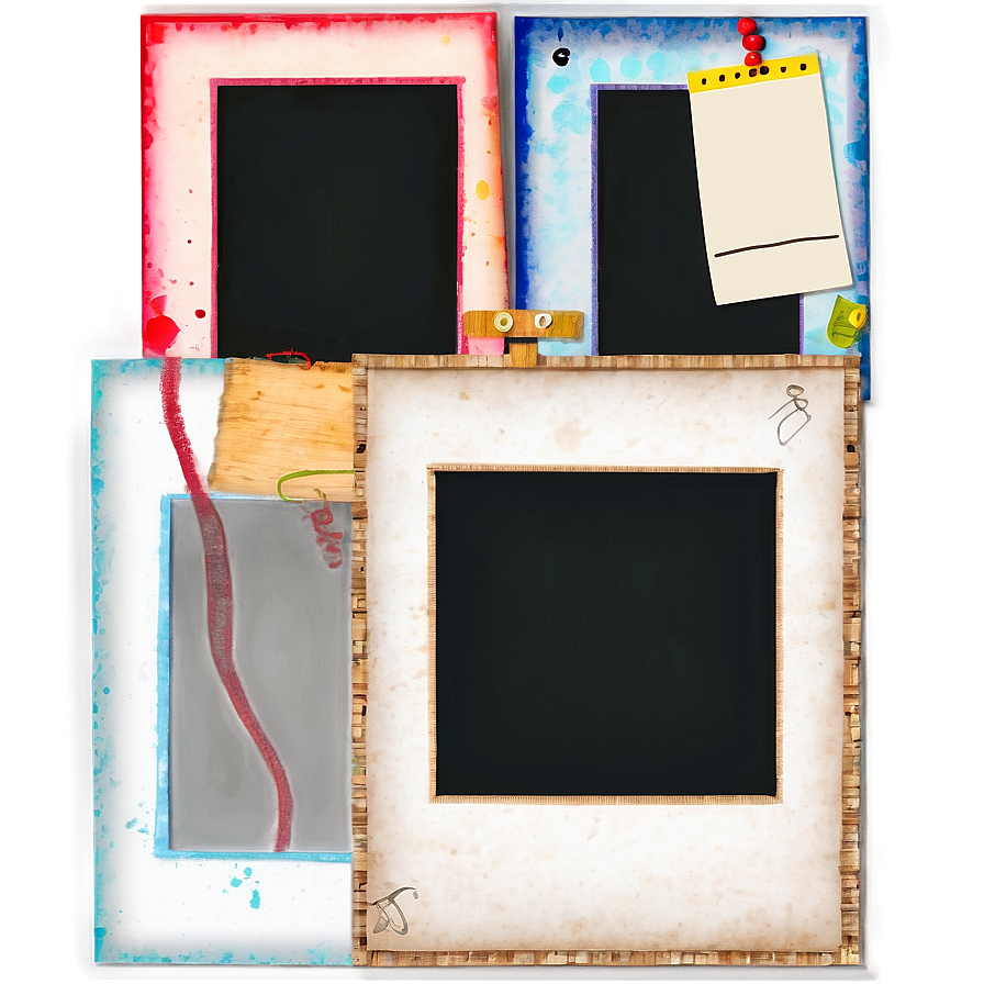 Hand Drawn Polaroid Frame Template Png 06262024 PNG