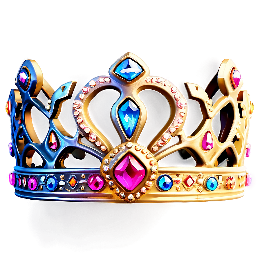 Hand-drawn Princess Crown Png 05252024 PNG