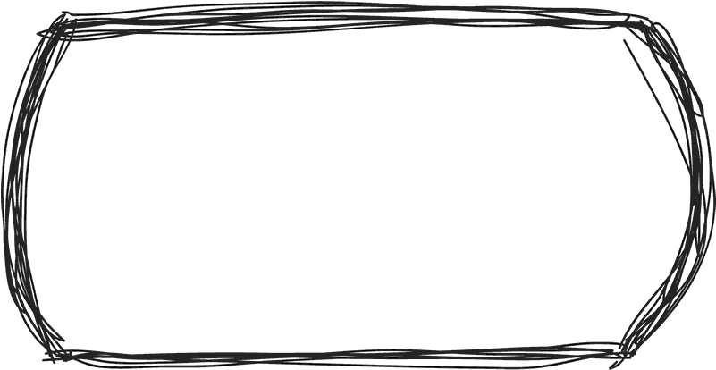 Hand Drawn Sketchy Rounded Rectangle PNG