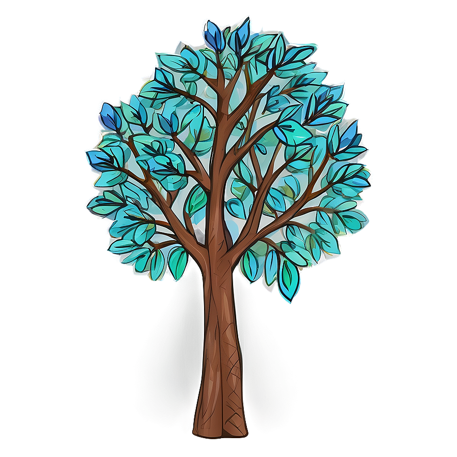 Hand Drawn Small Tree Png Vqb51 PNG
