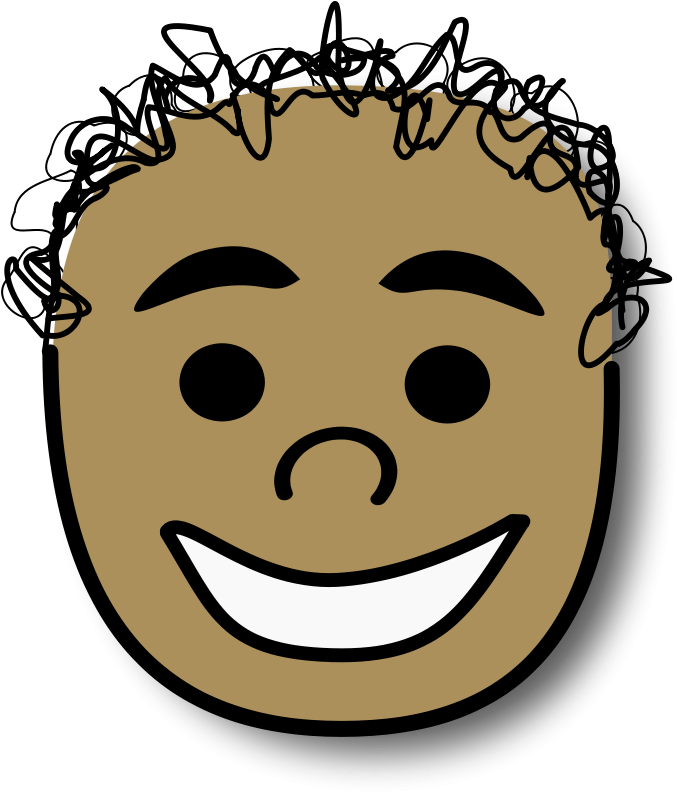 Hand Drawn Smiling Face Graphic PNG