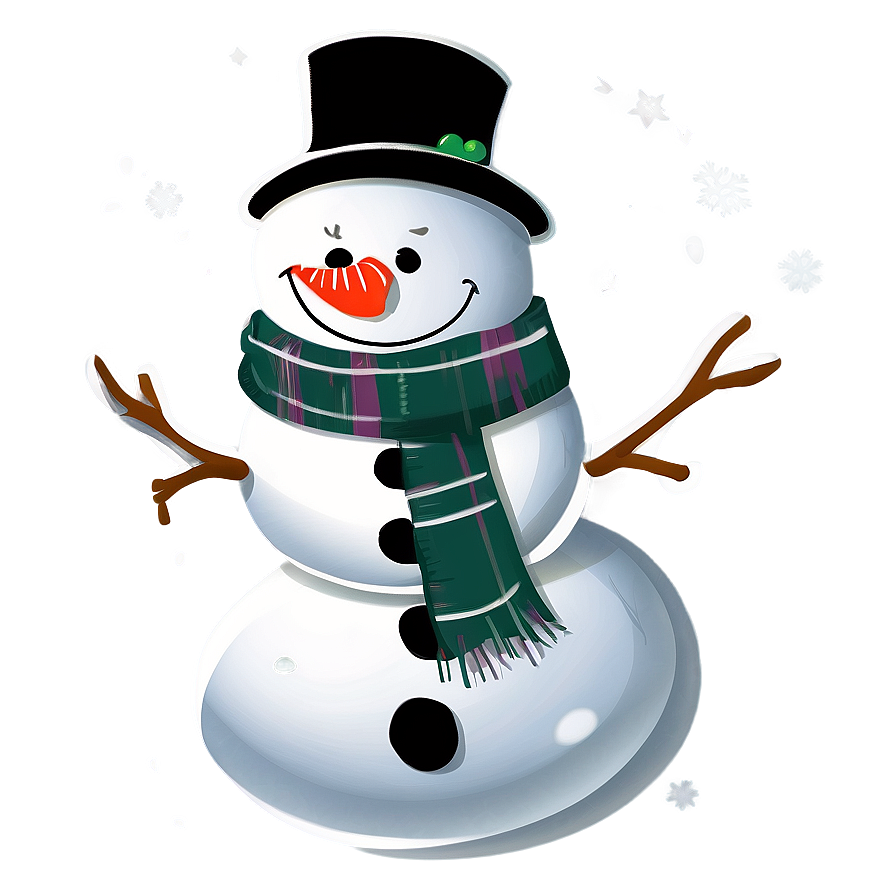 Hand Drawn Snowman Png 05032024 PNG