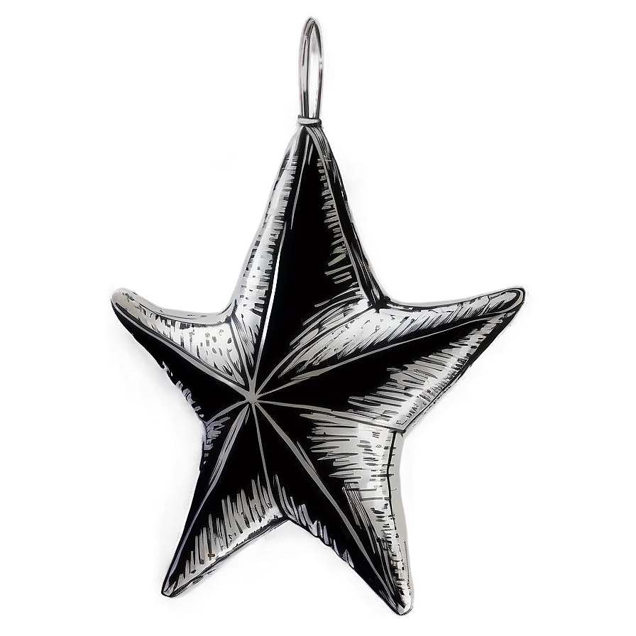 Hand Drawn Star Vector Png 05252024 PNG