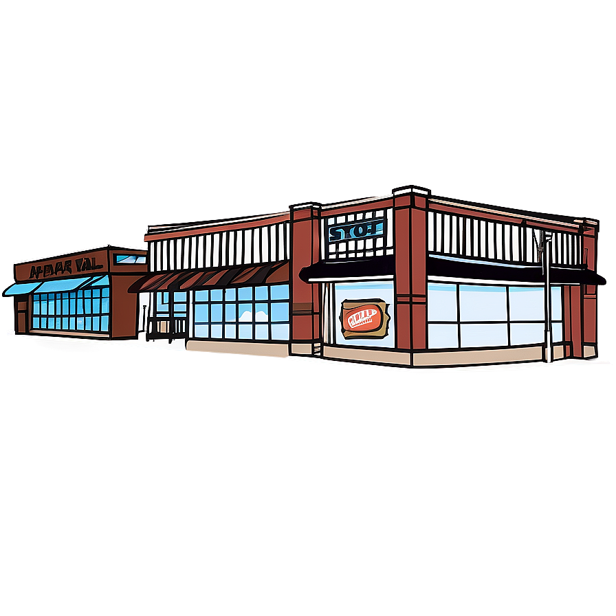 Hand Drawn Store Sketch Png Pyf74 PNG
