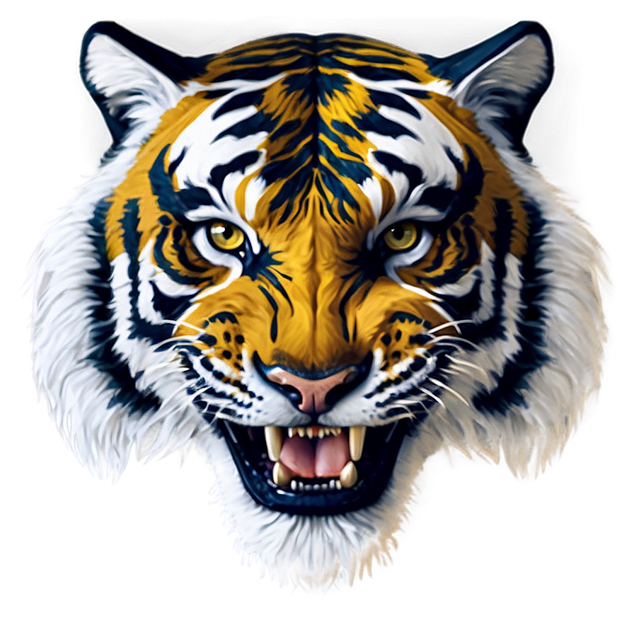 Hand Drawn Tiger Face Png 66 PNG