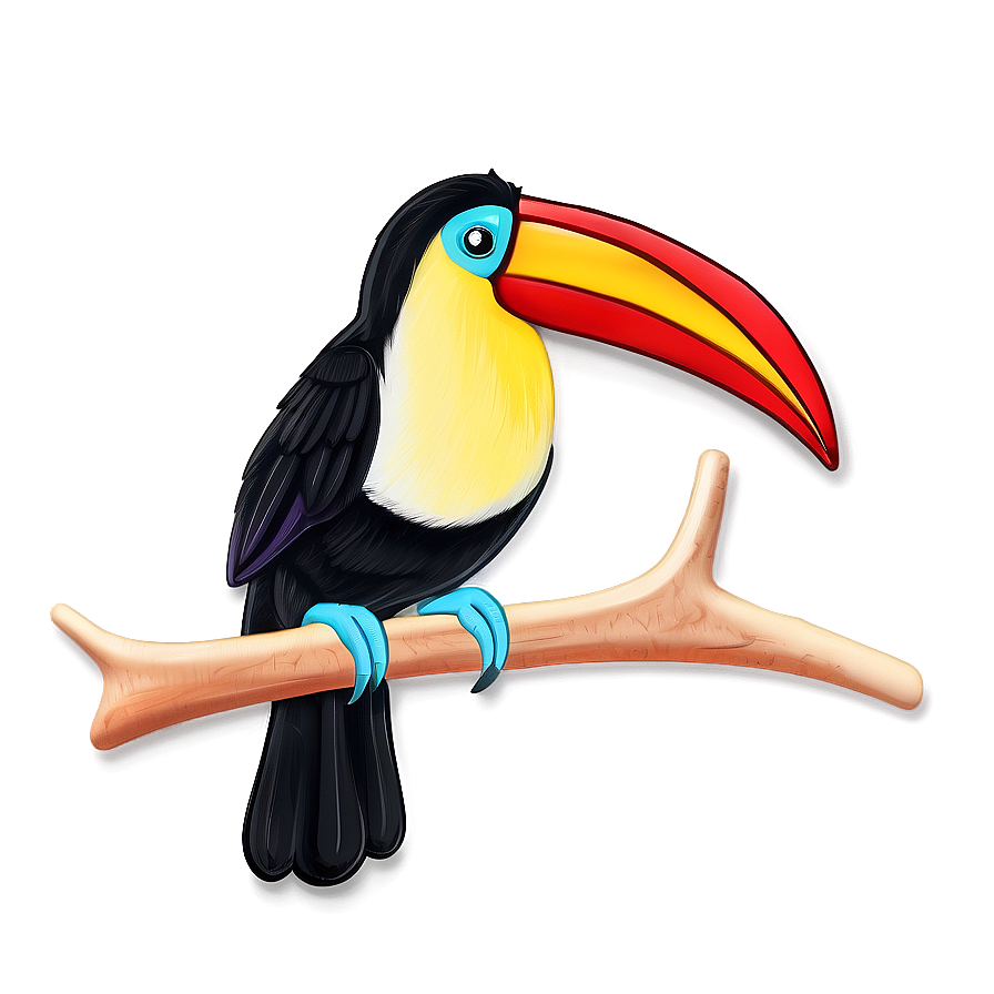 Hand Drawn Toucan Design Png 06112024 PNG