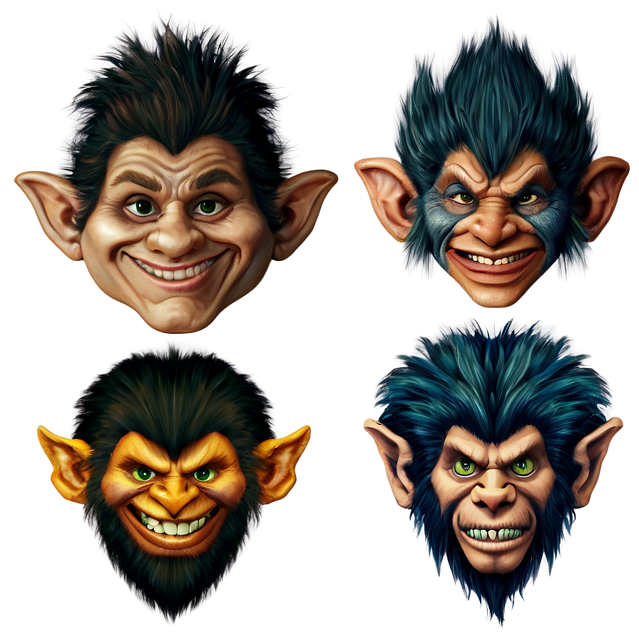 Hand-drawn Troll Faces Png Mgc46 PNG