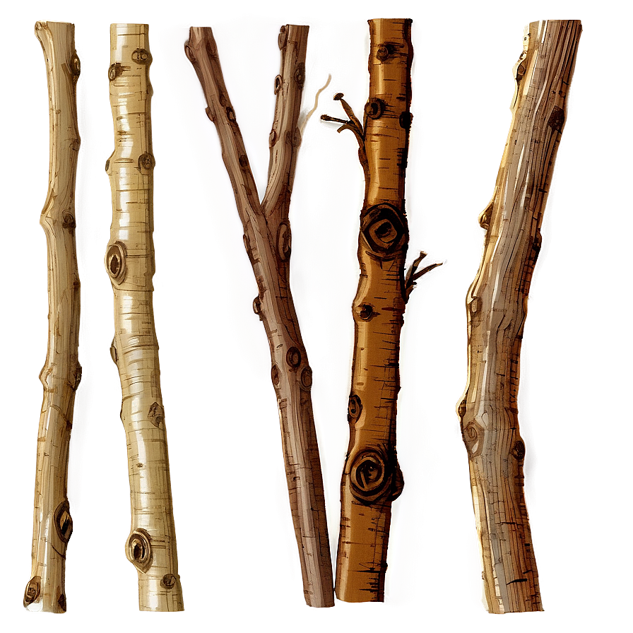 Hand-drawn Twig Png 06132024 PNG