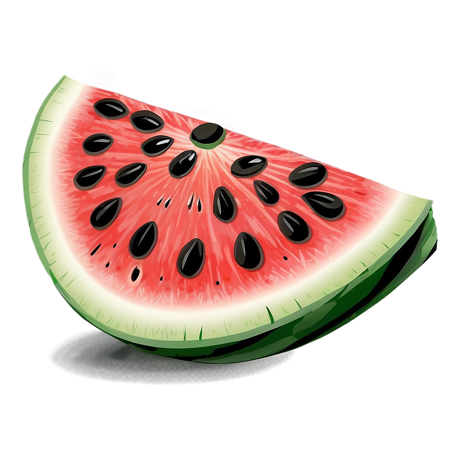 Hand-drawn Watermelon Slice Png 18 PNG