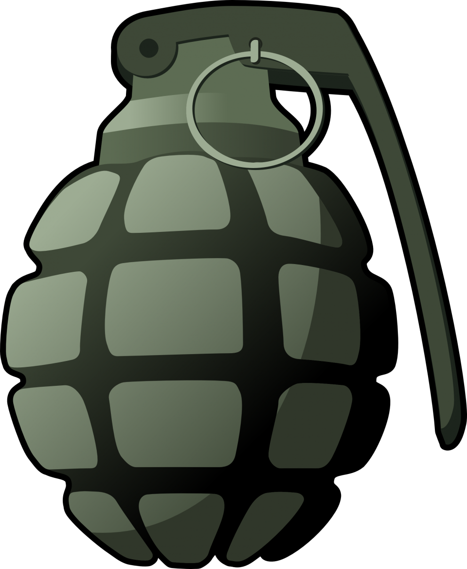 Hand Grenade Clipart PNG
