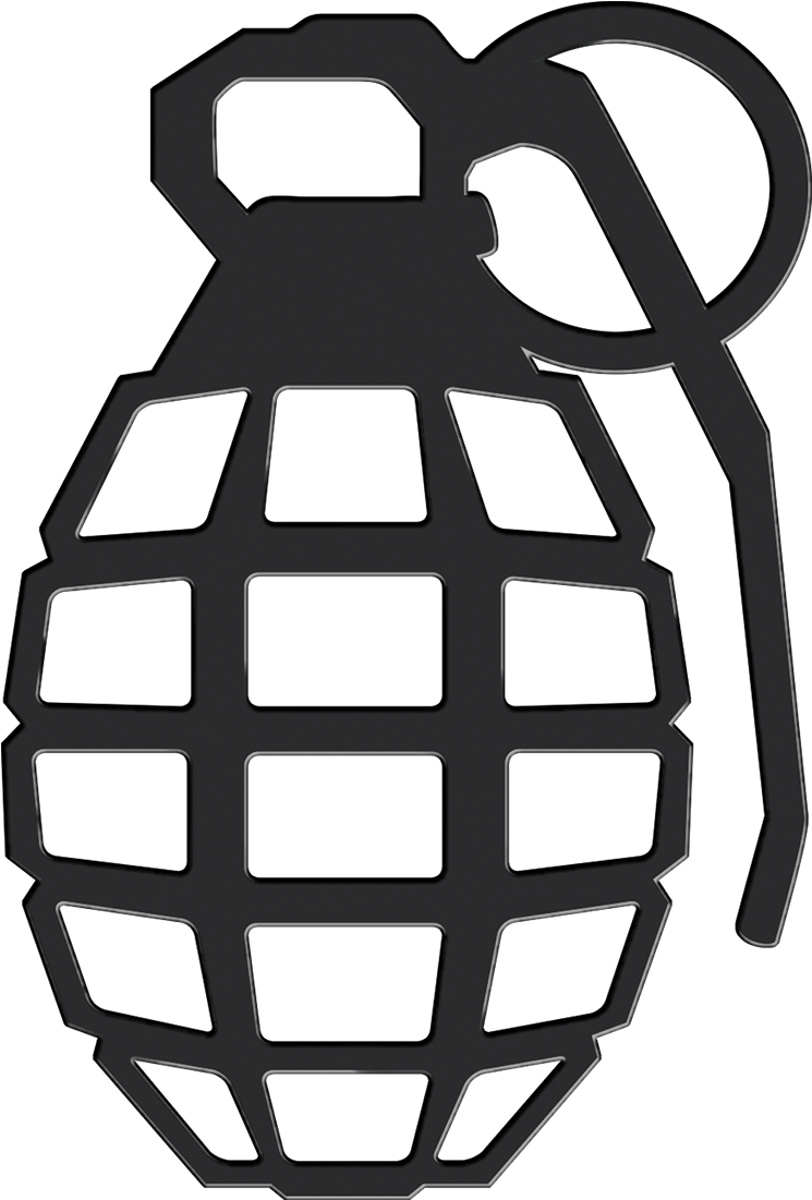 Hand Grenade Silhouette PNG