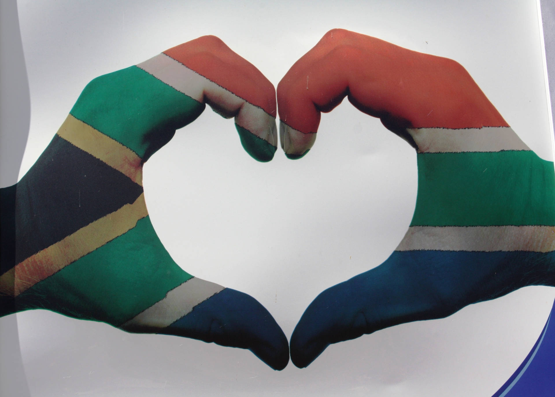 Hand Heart South Africa Wallpaper