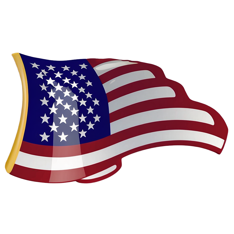 Hand-held American Flag Png Graphic 04302024 PNG