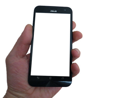 Hand Holding A S U S Smartphone PNG