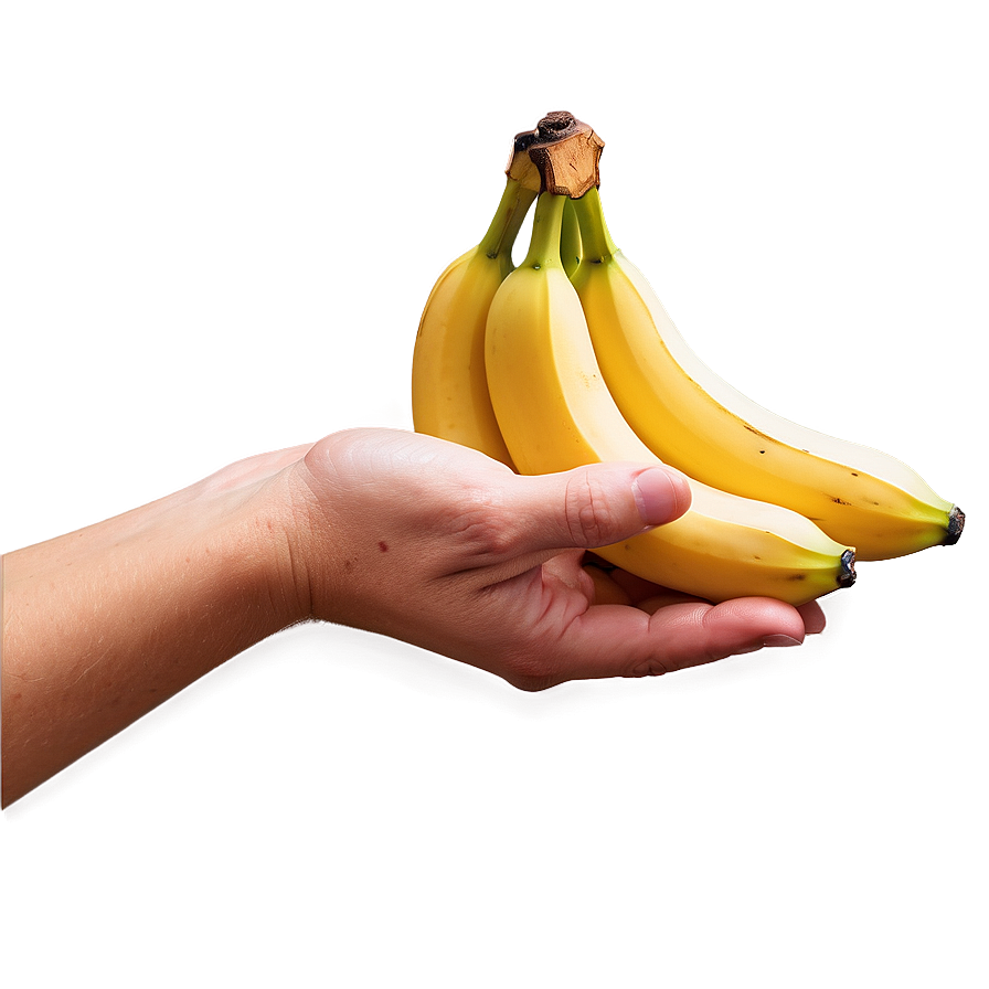 Hand Holding Banana Png 05042024 PNG
