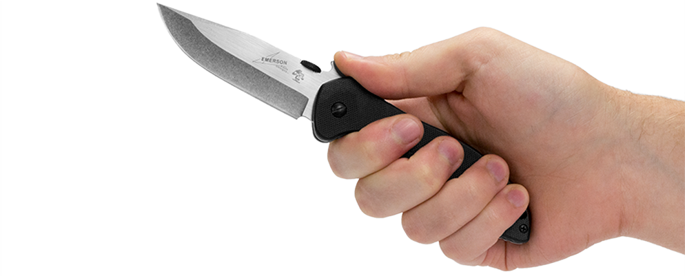 Hand Holding Folding Knife PNG