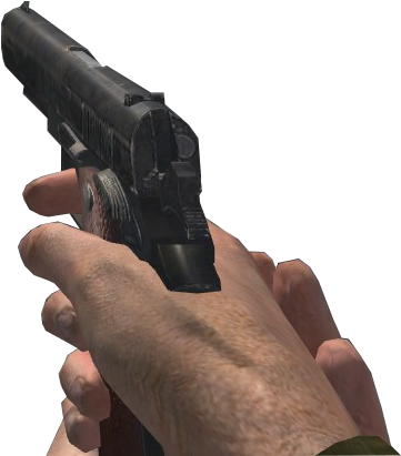 Hand Holding Gun_ Closeup PNG