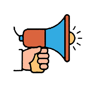 Hand Holding Megaphone Icon PNG
