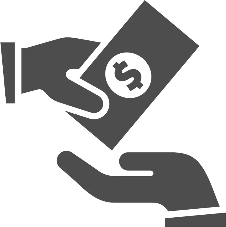 Hand Holding Money Icon PNG