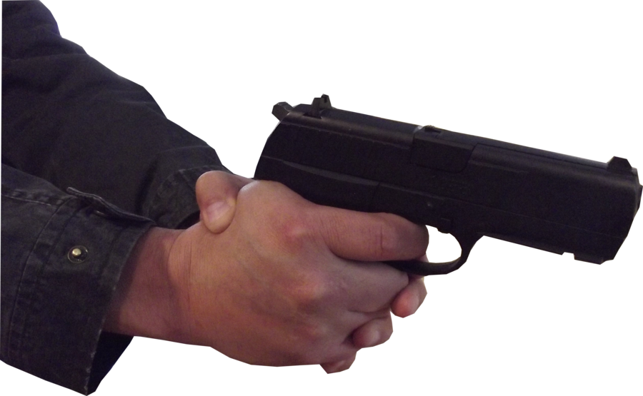 Hand Holding Pistol PNG