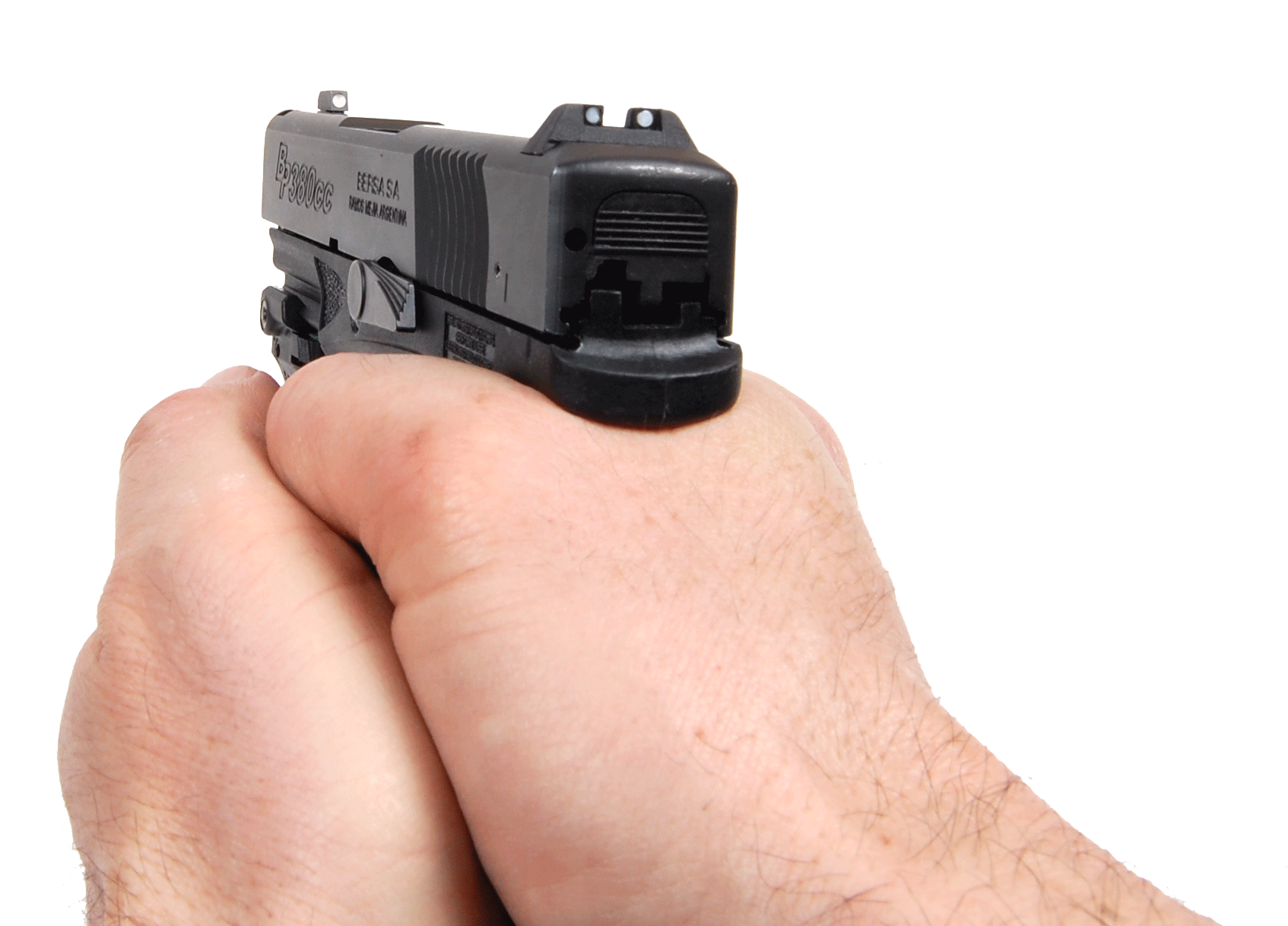 Hand Holding Pistol PNG