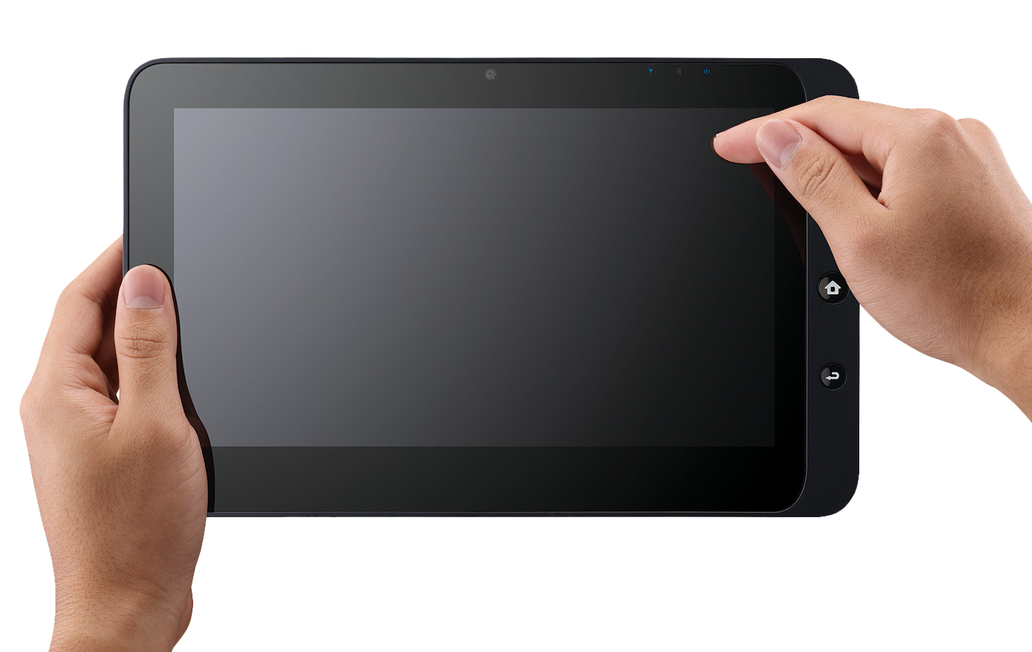Hand Holding Tablet Transparent Background PNG