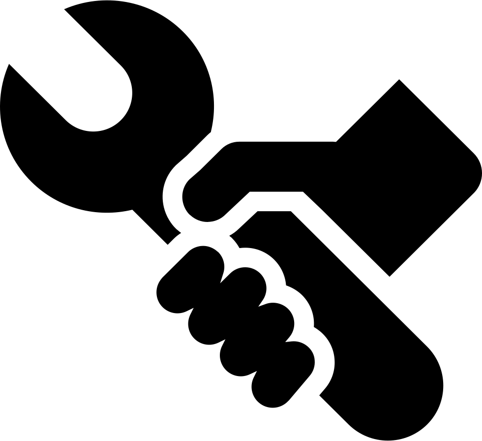 Hand Holding Wrench Icon PNG
