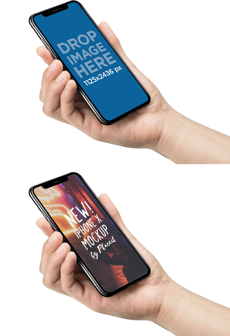 Hand Holdingi Phone Mockup PNG