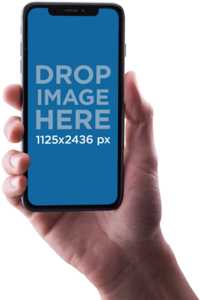 Hand Holdingi Phone Mockup PNG