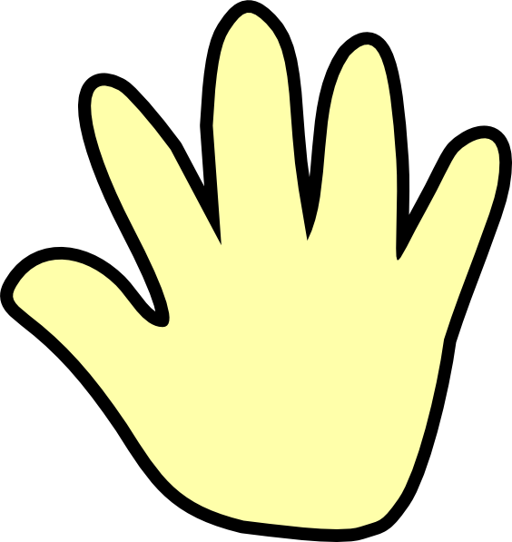 Hand Outline Clipart PNG