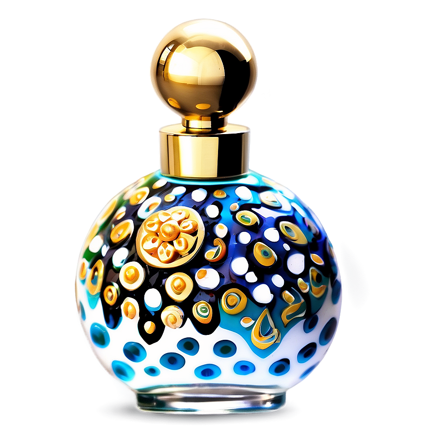 Hand-painted Perfume Bottle Png 06212024 PNG