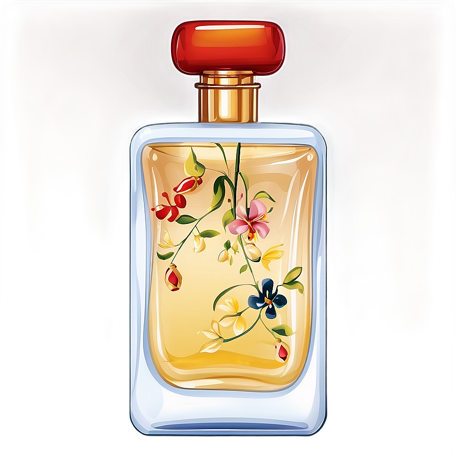 Hand-painted Perfume Bottle Png Xgw PNG