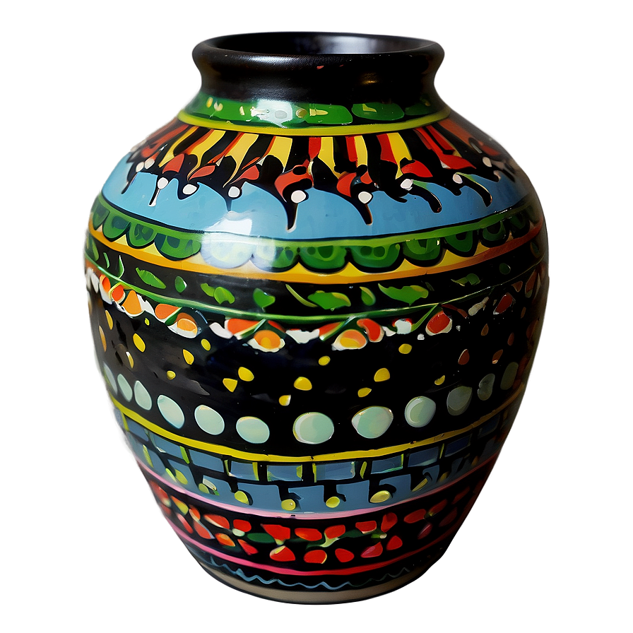 Hand-painted Pottery Png 06132024 PNG