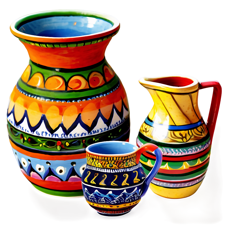 Hand-painted Pottery Png Odo PNG