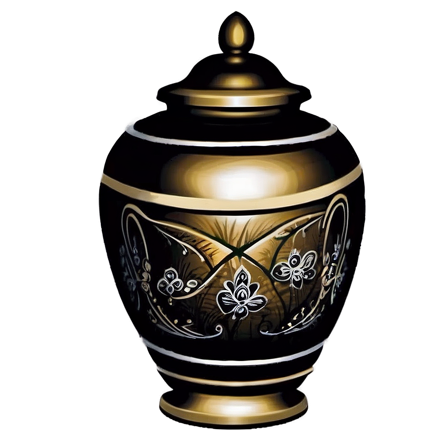 Hand-painted Urn Png Yyy4 PNG