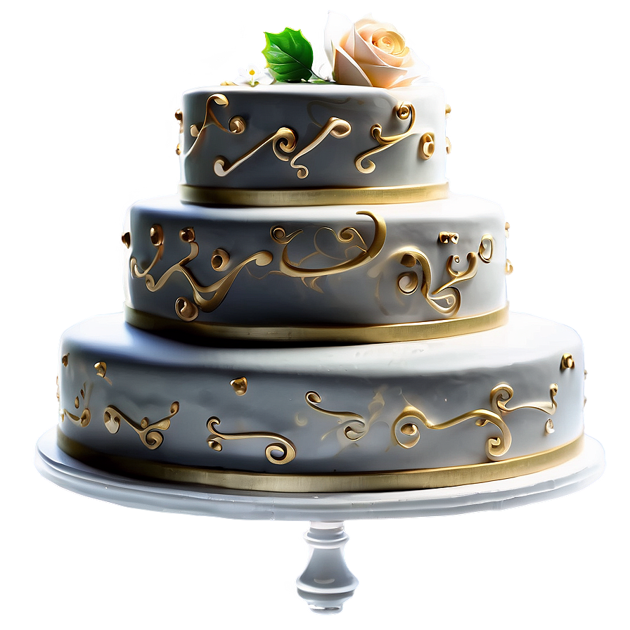 Hand-painted Wedding Cake Png 63 PNG