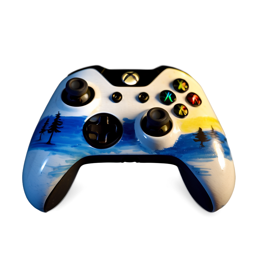Hand Painted Xbox Controller Png Smm PNG