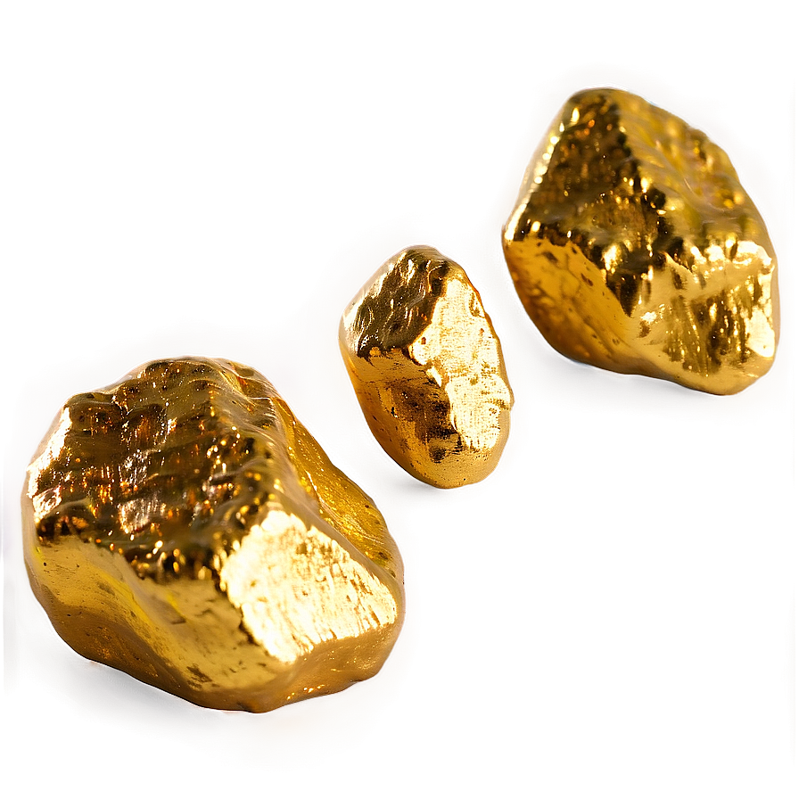 Hand-picked Gold Nugget Png 06132024 PNG