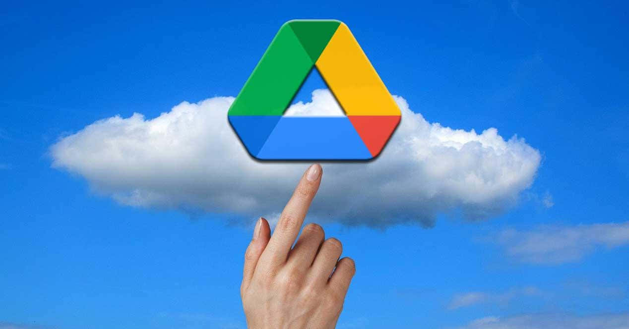 Hand Reaching For Google Drive Logo Wallpaper